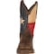 Durango Men's Texas Flag Western Boot, 13 M, Steel Toe, Dark Brown, DB021 DB021 - alternate 4